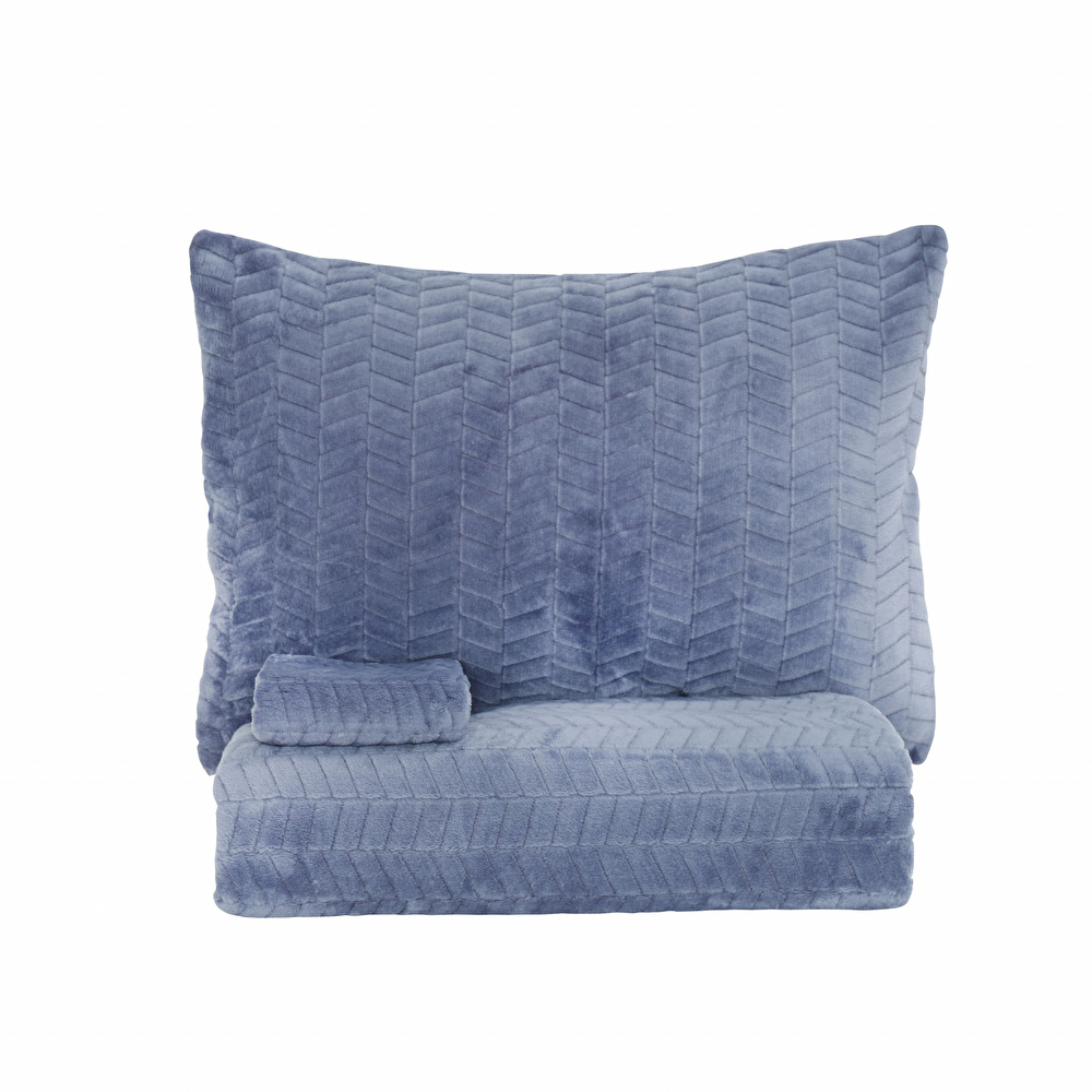 Karaca Home İndigo Çift Kişilik Wellsoft Yatak Örtüsü  görseli 5