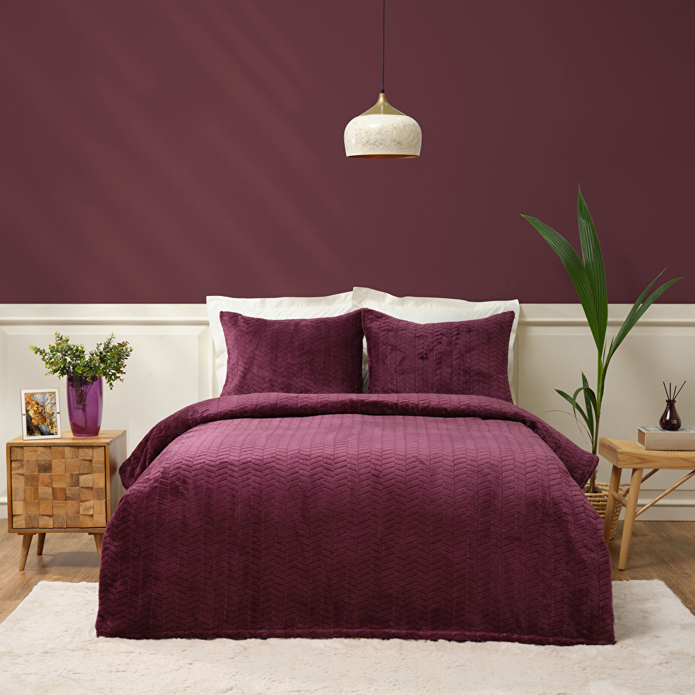 ローズ Karaca Home Mürdüm Tek Kişilik Wellsoft Yatak Örtüsü | Karaca Home