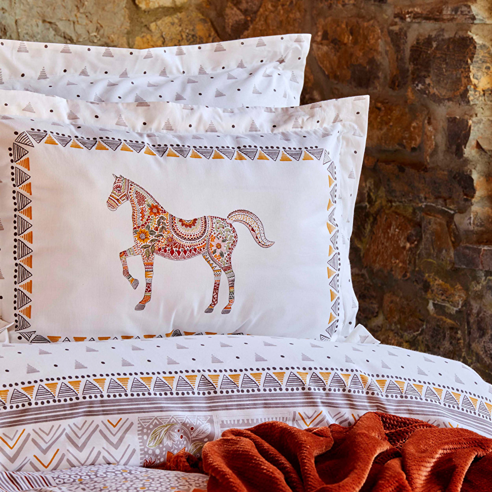 Karaca Home Halig Çift Kişilik Nevresim Pamuk Battaniye Takımı görseli 3