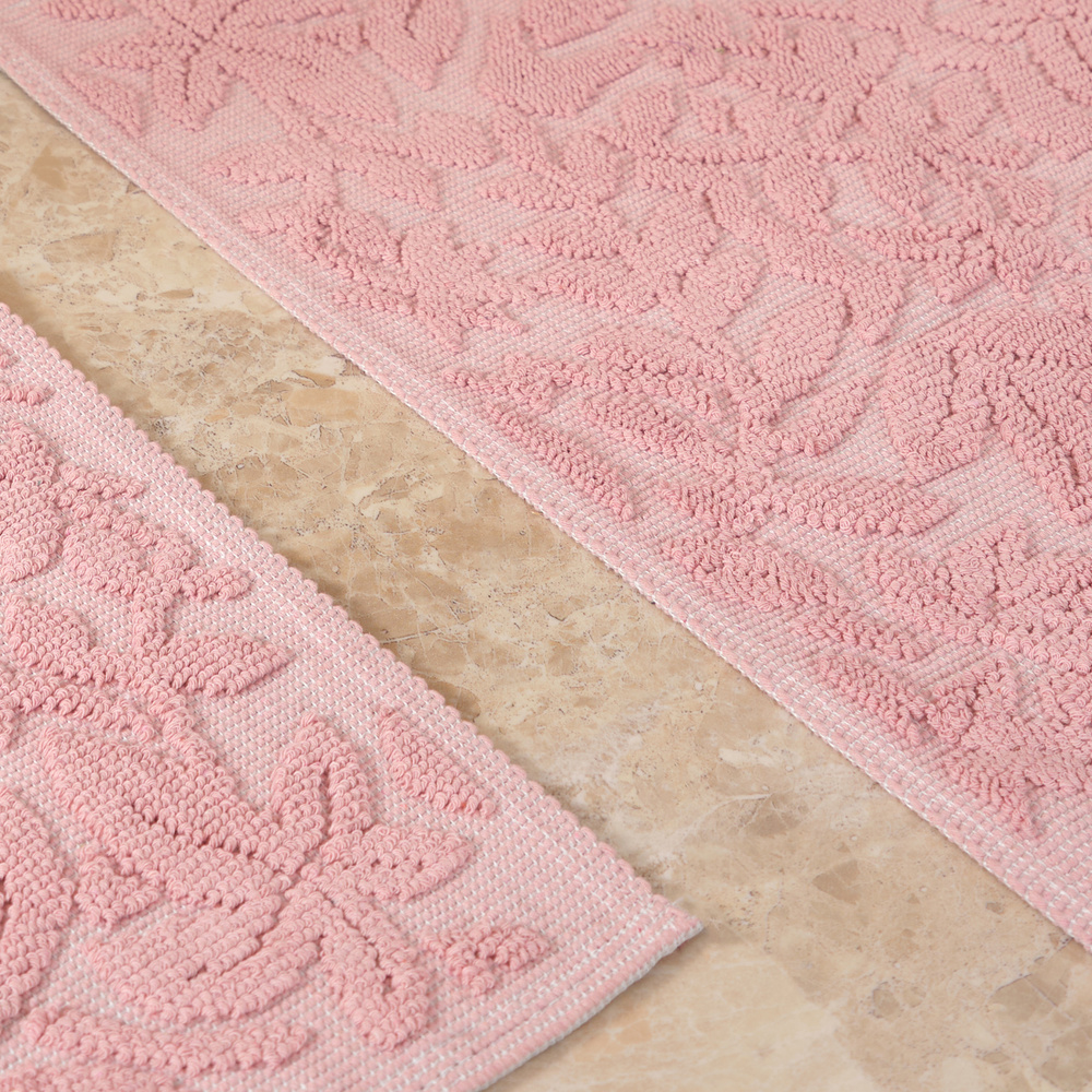 Karaca Home Kelly Flower Pudra Paspas Set görseli 2