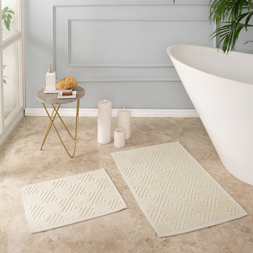 Karaca Home Kelly Esta Krem Paspas Set görseli 1