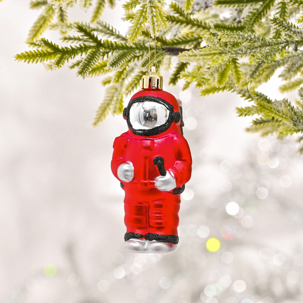 Karaca Home New Year Yılbaşı Astronot Ağaç Süsü görseli 1