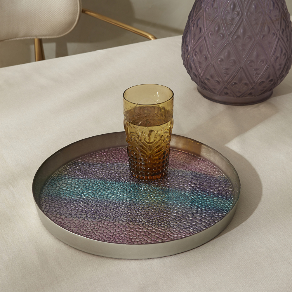 Karaca Home Ophidia Dekoratif Tepsi 32 cm görseli 1