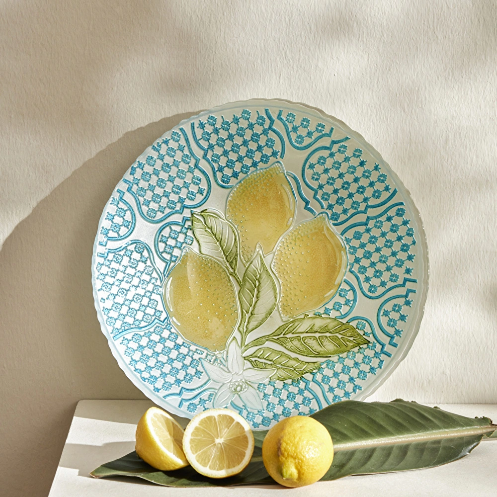Karaca Home Lemon Dekoratif Tabak 32 cm görseli 1