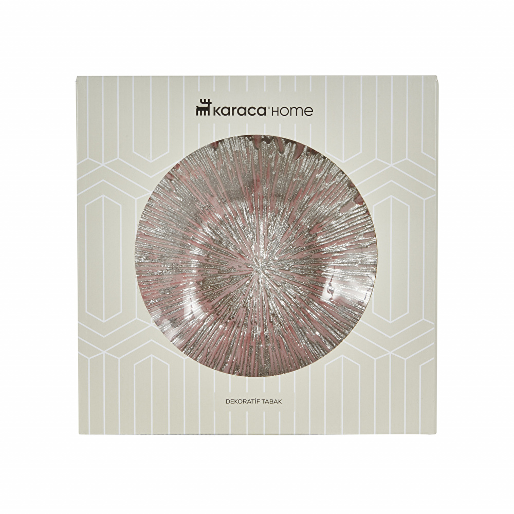 Karaca Home Stone Dekoratif Tabak Pembe görseli 5