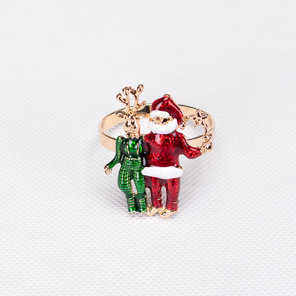 Karaca Home Deer And Santa 2'li Peçete Yüzüğü görseli 2