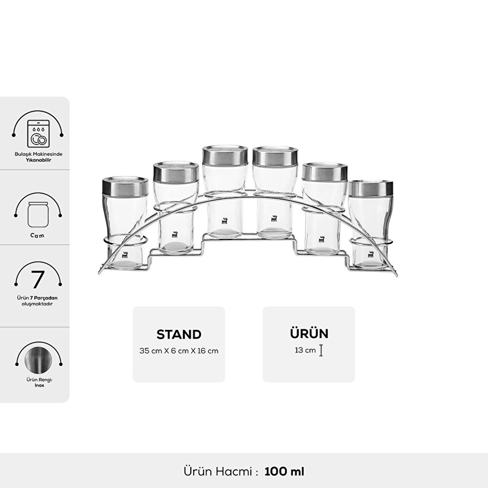 Karaca Danica 7 Parça Line Baharat Takımı thumbnail 3