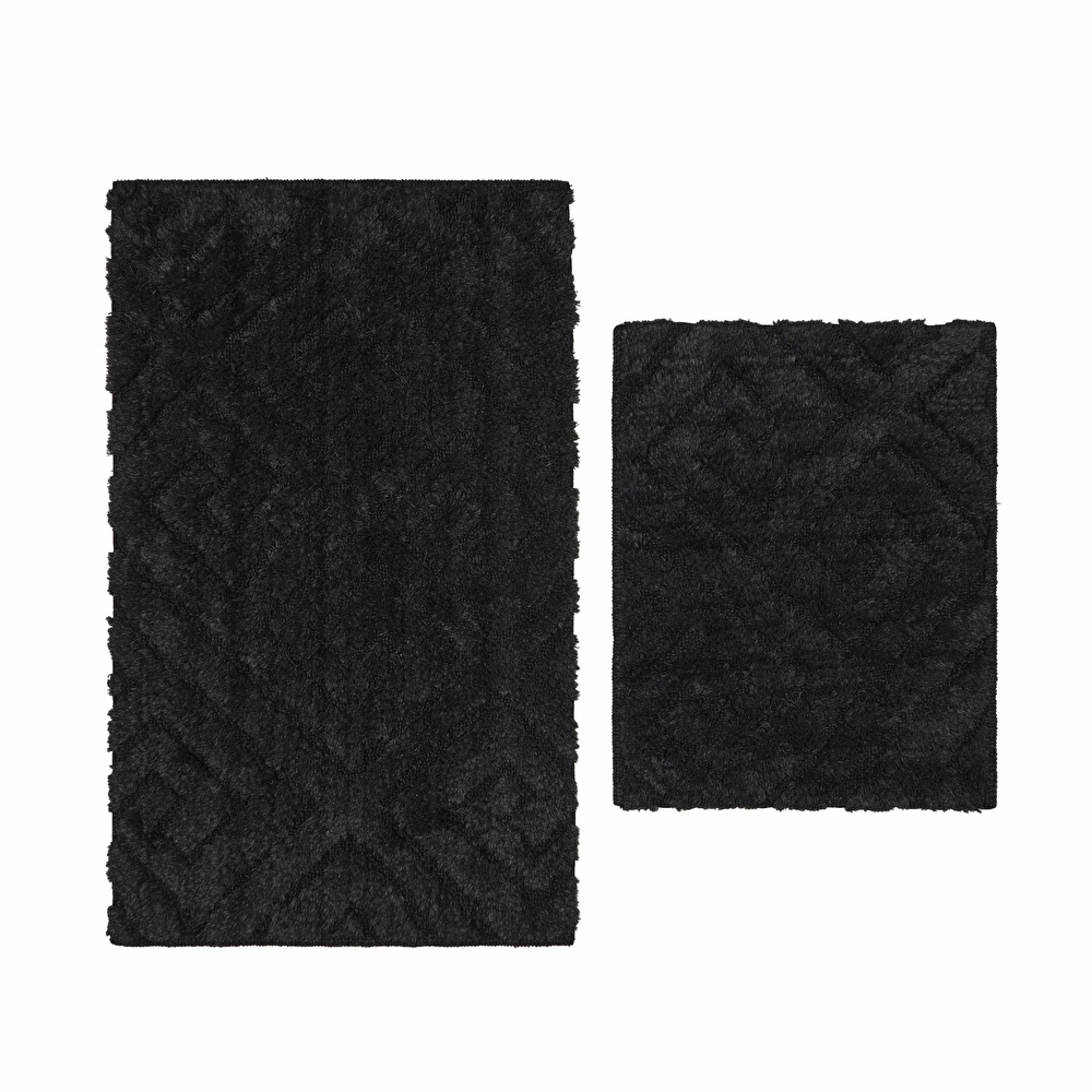 Karaca Home Elite Siyah Paspas Set 50x80 cm 50x40 cm görseli 2