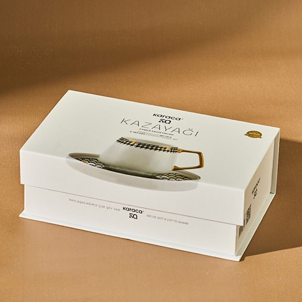 Karaca Kazayağı 2 Kişilik Kahve Fincan Takımı 100 ml thumbnail 7