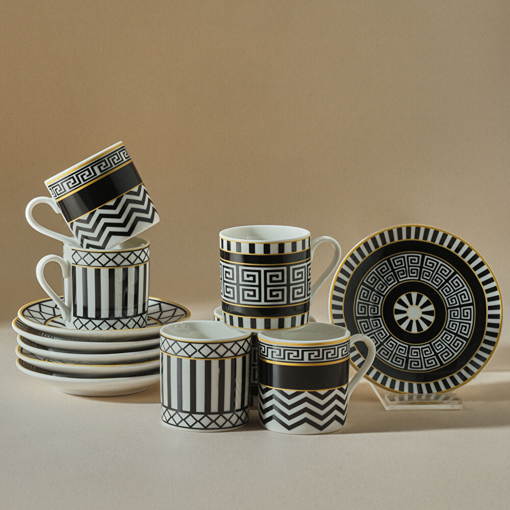 Karaca Helenistik 6 Kişilik Kahve Fincanı 80 ml