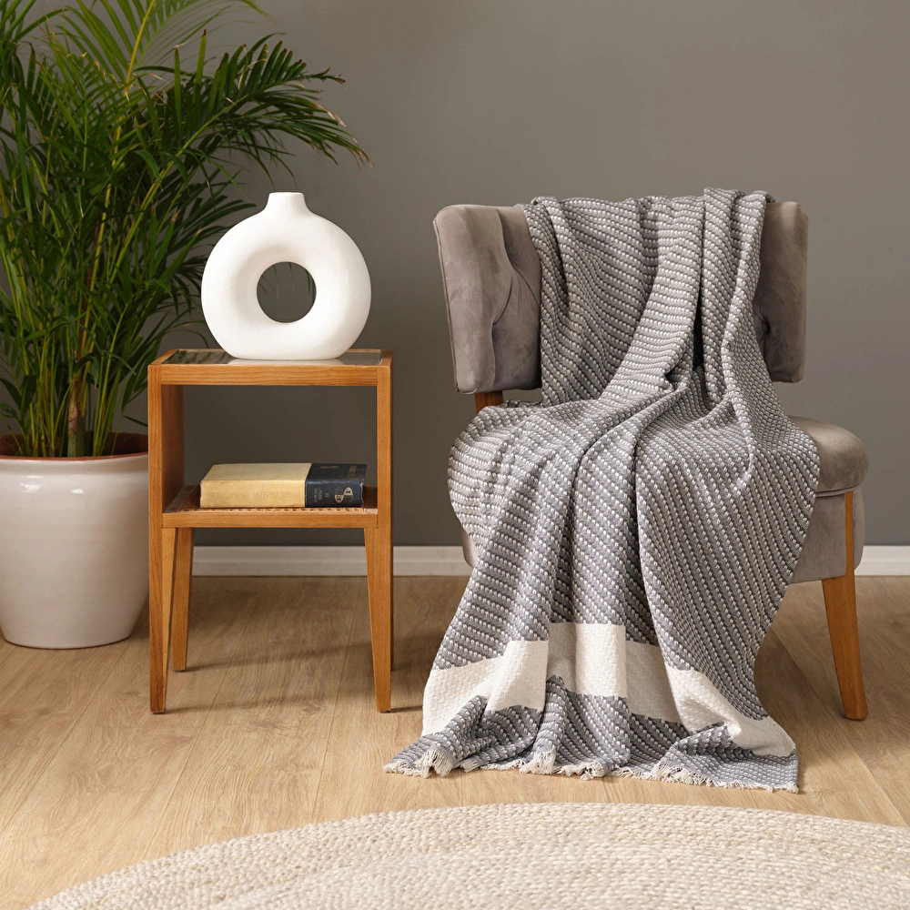 Karaca Home Wilma Lacivert Throw Battaniye 130x170 cm görseli 1
