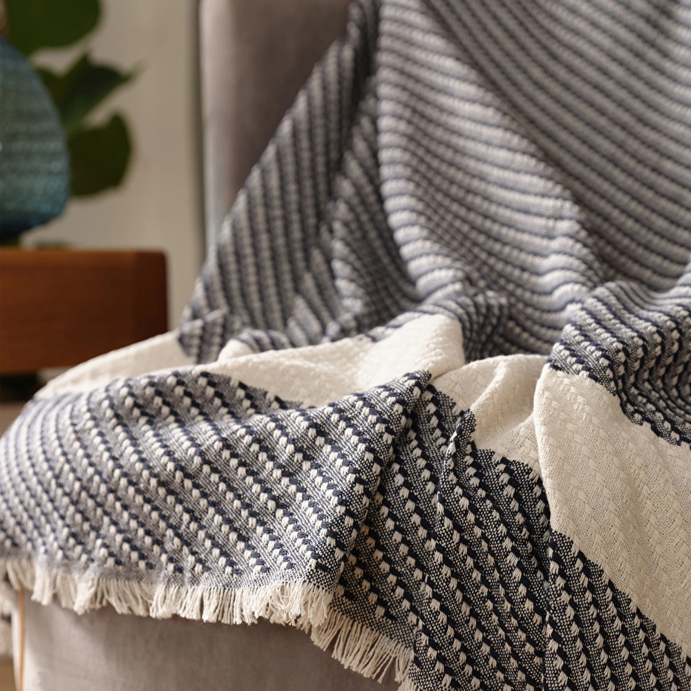 Karaca Home Wilma Lacivert Throw Battaniye 130x170 cm görseli 3