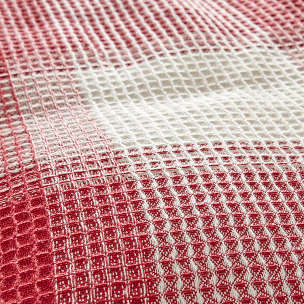 Karaca Home Flow Ekose Tek Kişilik Waffle Pike 160x230 cm Kırmızı görseli 6