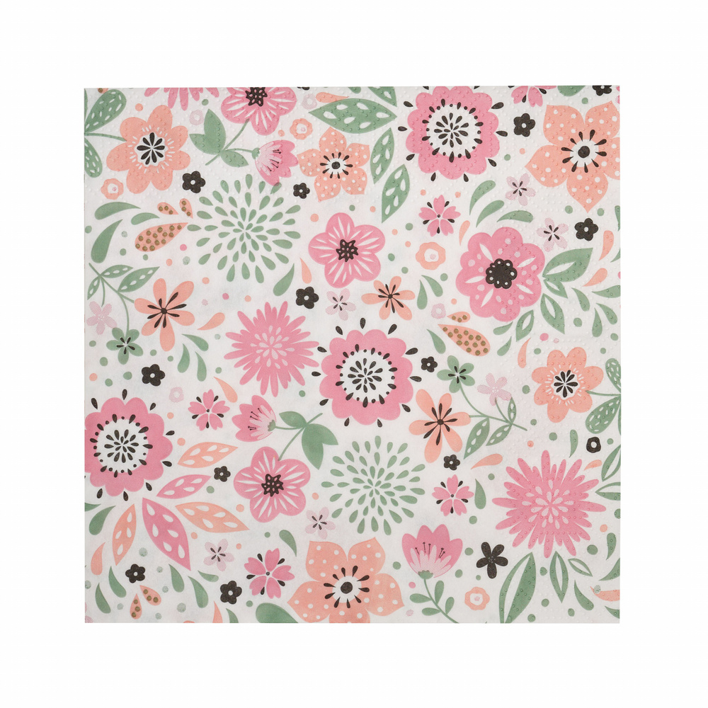 Karaca Home Floral 20li Kağıt Peçete 33x33 cm görseli 1