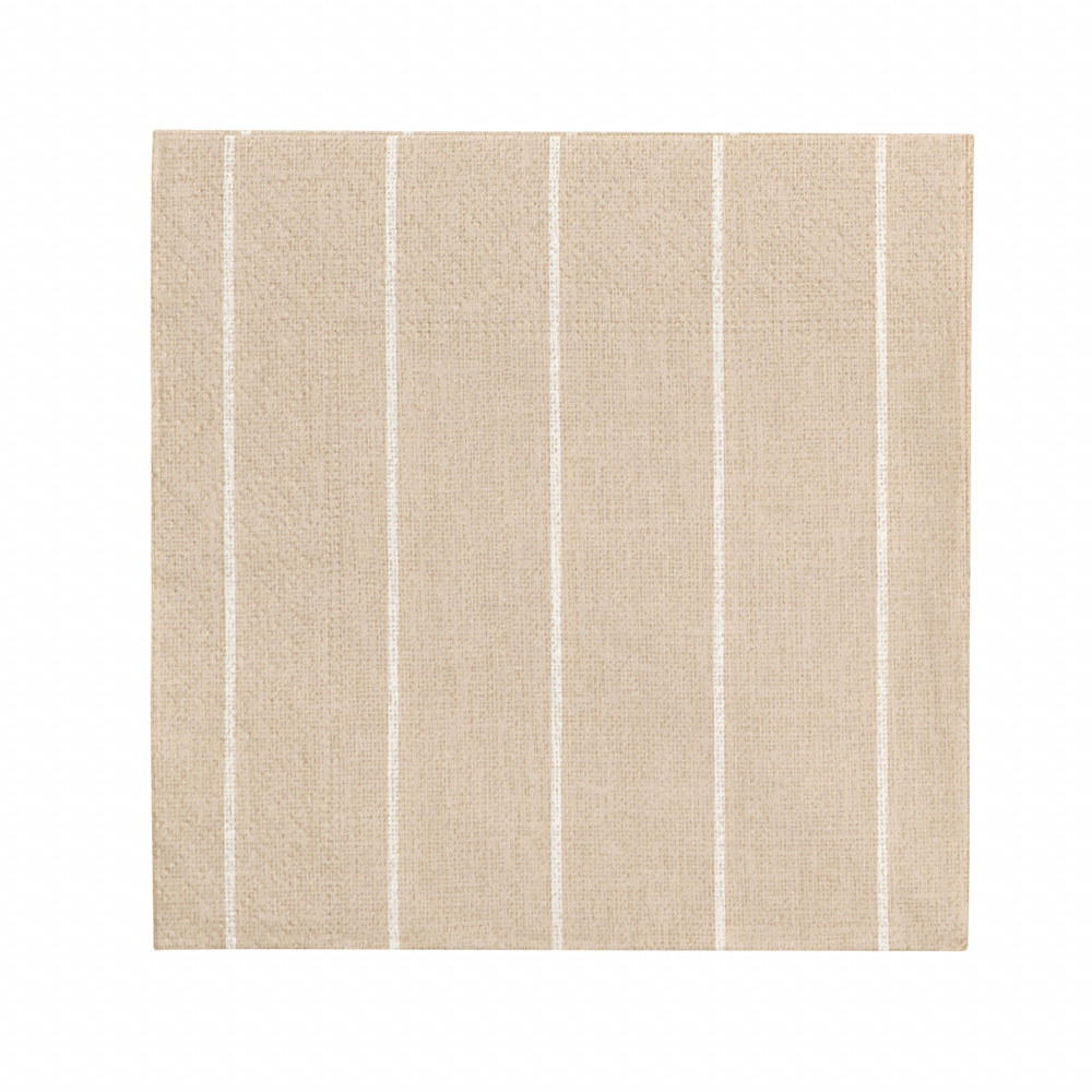 Karaca Home Cream Striped Kağıt Peçete 20'li 24x24 cm  görseli 1