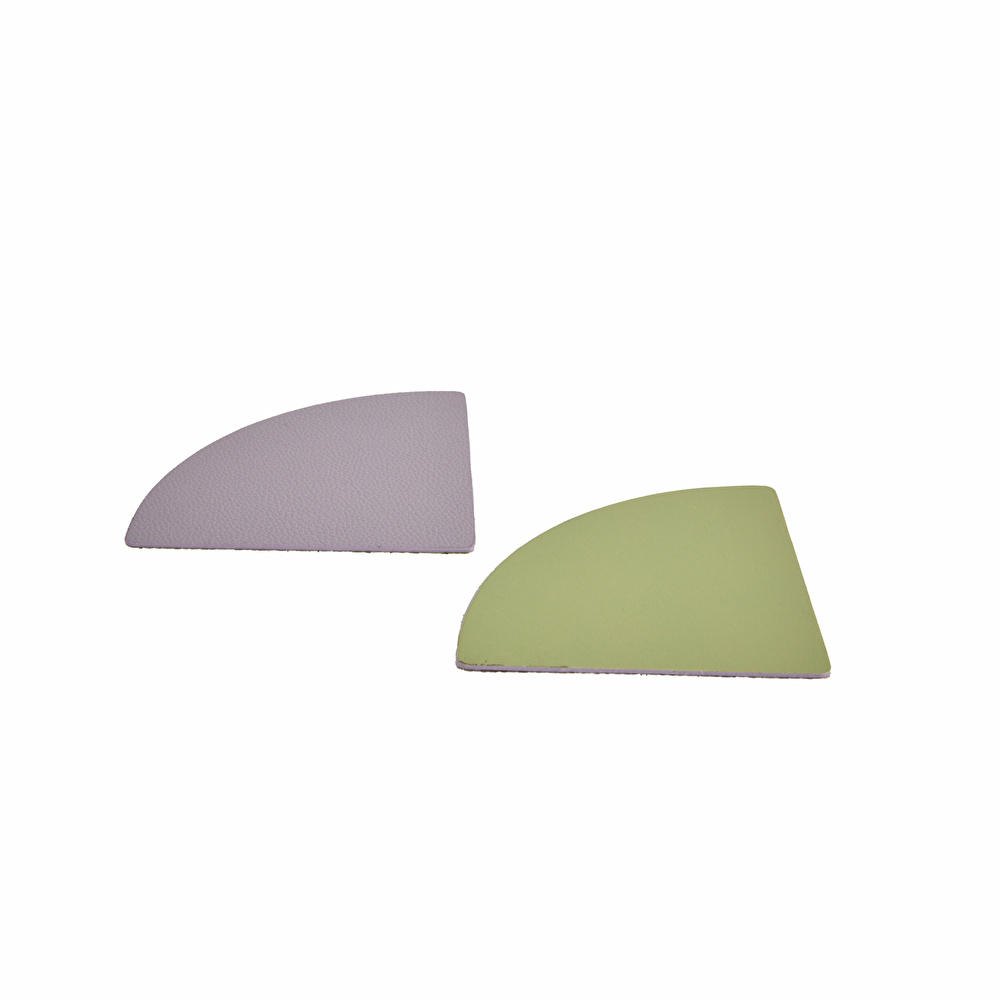 Karaca Home Miami 2 li Bardak Altlığı Seti Lila Yeşil 11x11 cm  görseli 5