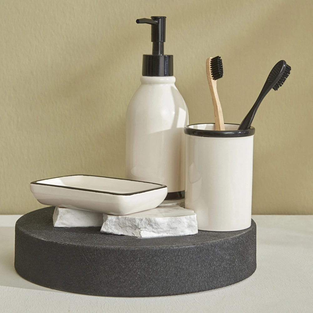 Karaca Home Plain 3 Parça Banyo Seti Bej görseli 2