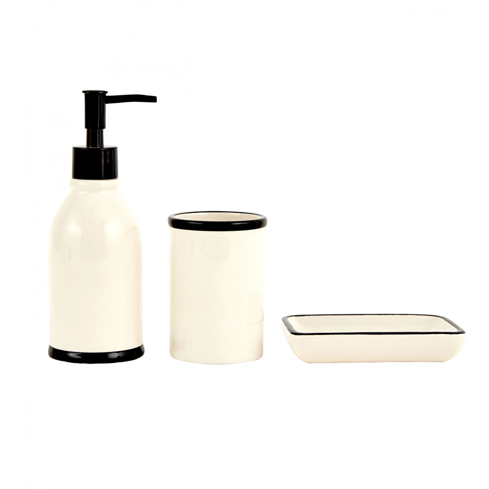 Karaca Home Plain 3 Parça Banyo Seti Bej görseli 1