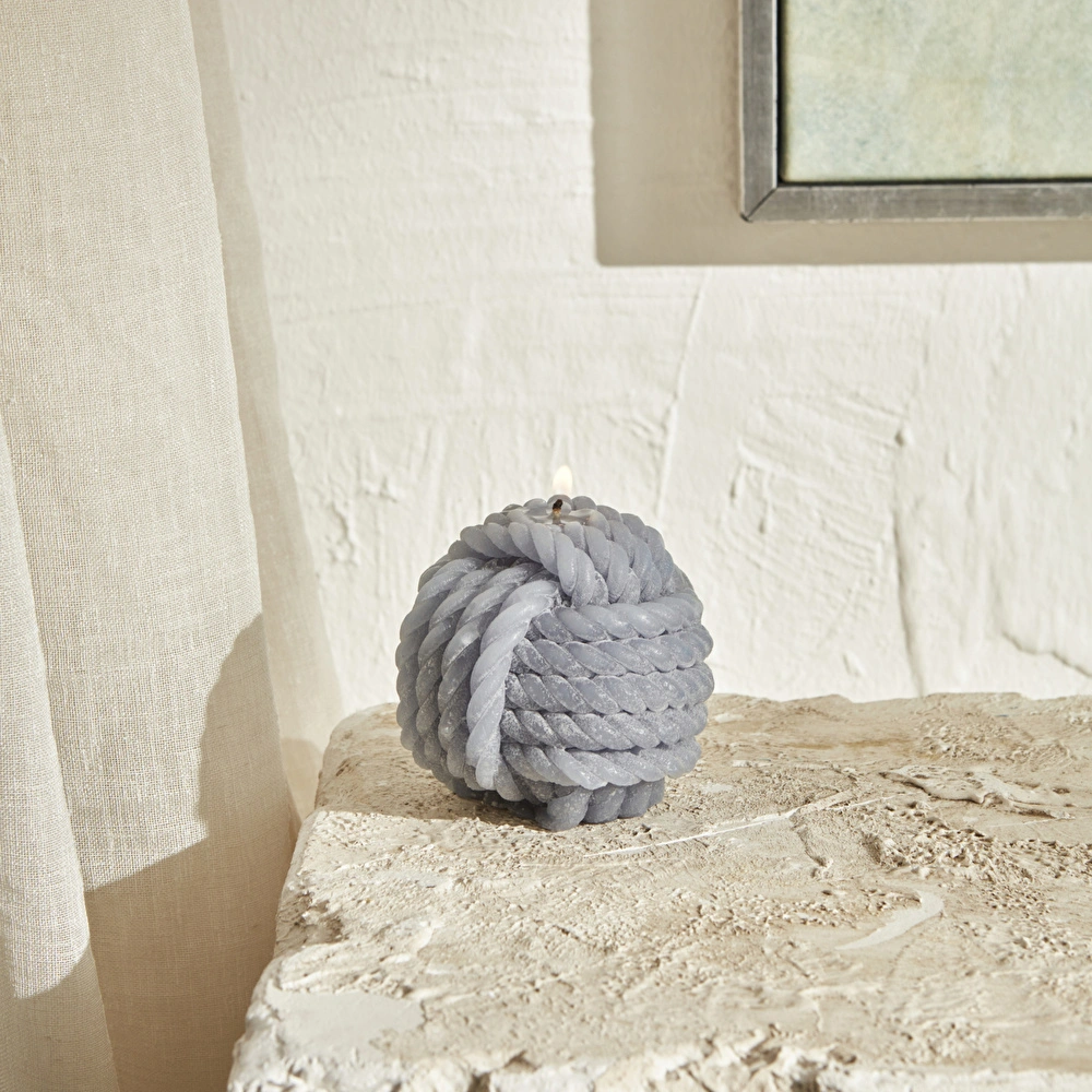 Karaca Home Rope Mum 6 cm Gri görseli 1