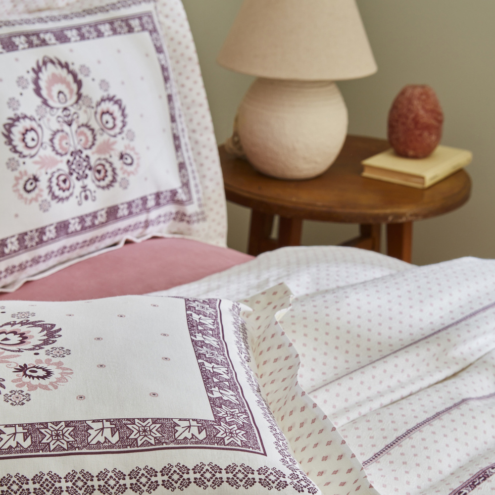 Karaca Home Efren %100 Pamuk Çift Kişilik Pike Takımı Mürdüm  görseli 3