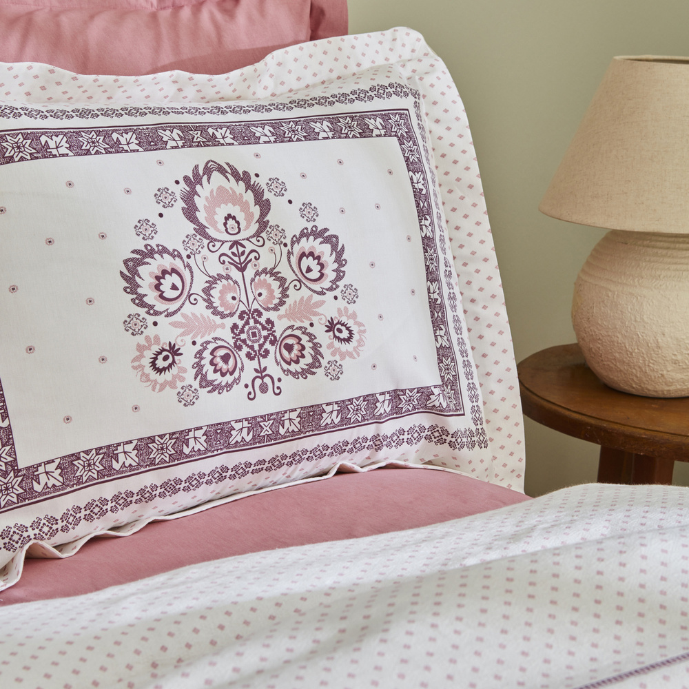 Karaca Home Efren %100 Pamuk Çift Kişilik Pike Takımı Mürdüm  görseli 4