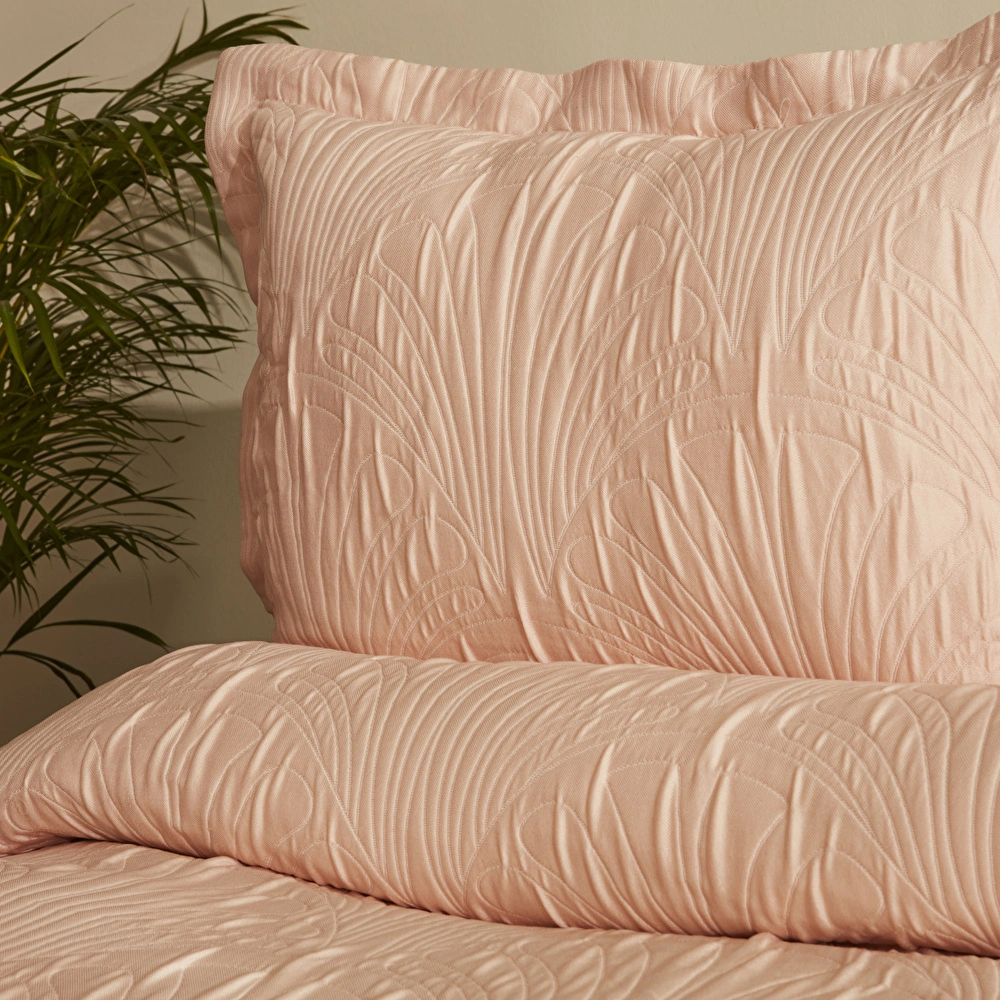 Karaca Home Sunset Çift Kişilik Yatak Örtüsü Somon görseli 3