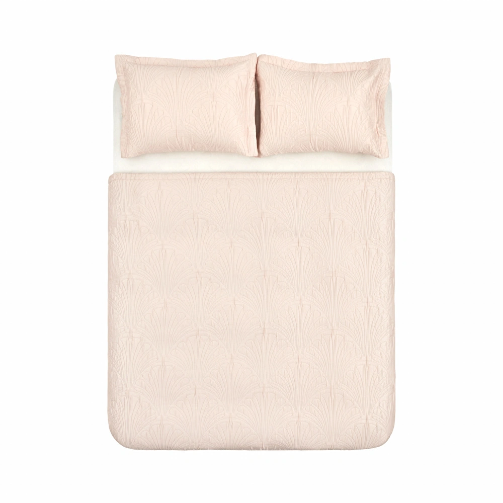 Karaca Home Sunset Çift Kişilik Yatak Örtüsü Somon görseli 7