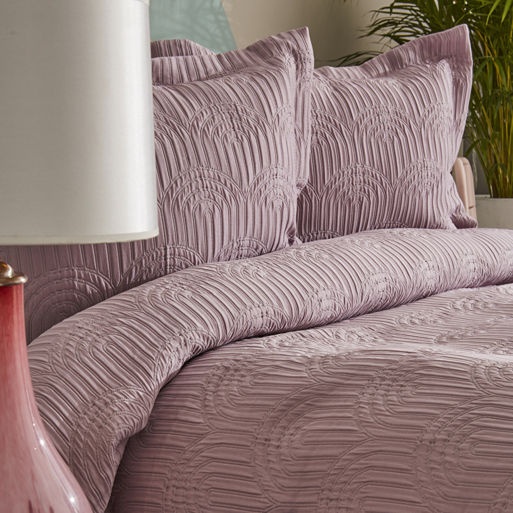 Karaca Home Midnight Çift Kişilik Yatak Örtüsü Lila  görseli 3