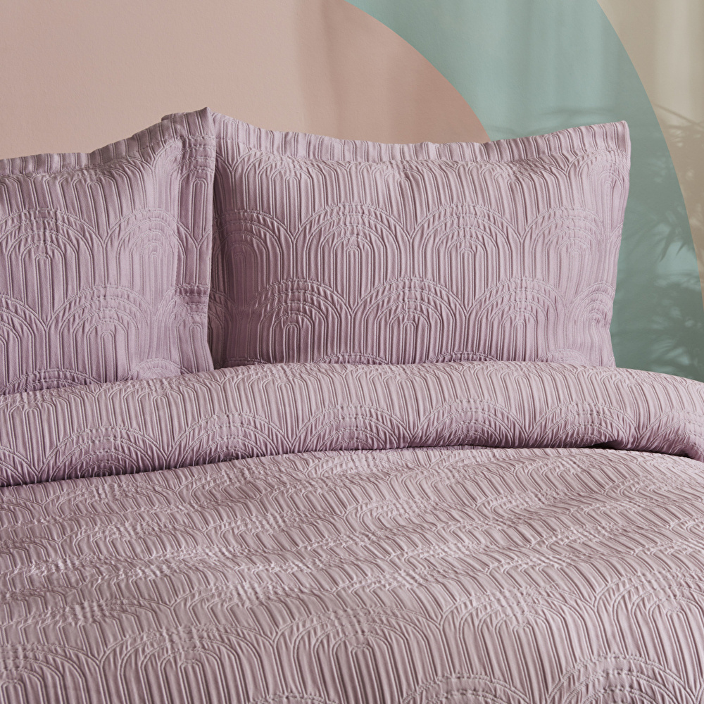 Karaca Home Midnight Çift Kişilik Yatak Örtüsü Lila  görseli 2
