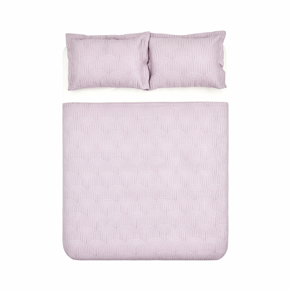 Karaca Home Midnight Çift Kişilik Yatak Örtüsü Lila  görseli 7