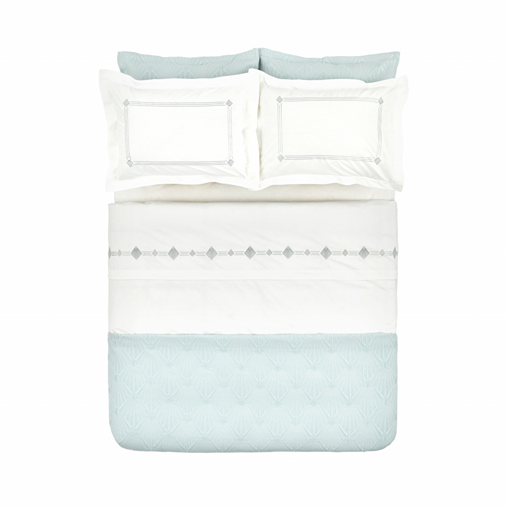 Karaca Home Diamond Çift Kişilik 7 Parça Düet Set Mavi thumbnail 8