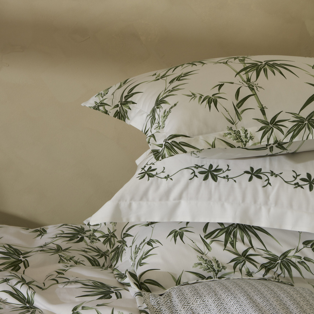 Karaca Home Doğasever Grove Bambu %100 Pamuk Çift Kişilik Nevresim Takımı Yeşil  görseli 6