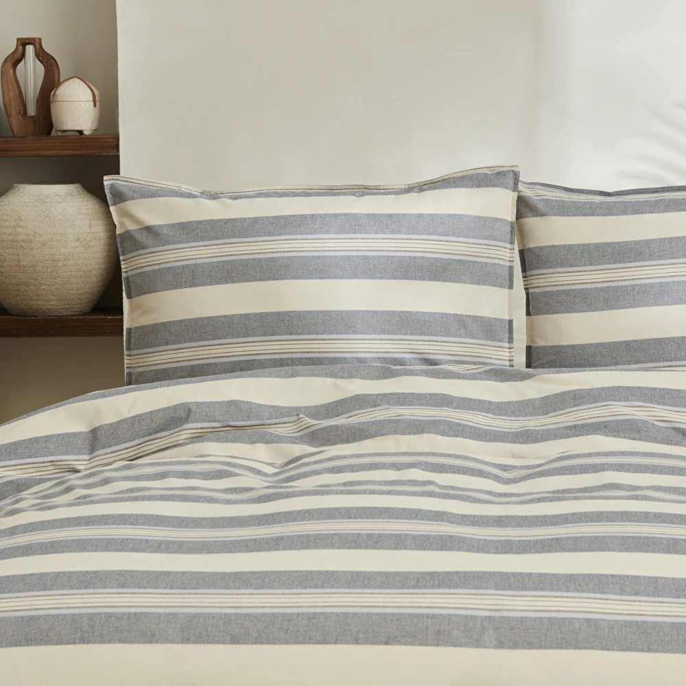 Karaca Home Desert Tek Kişilik %100 Pamuk Nevresim Takımı Mavi görseli 2