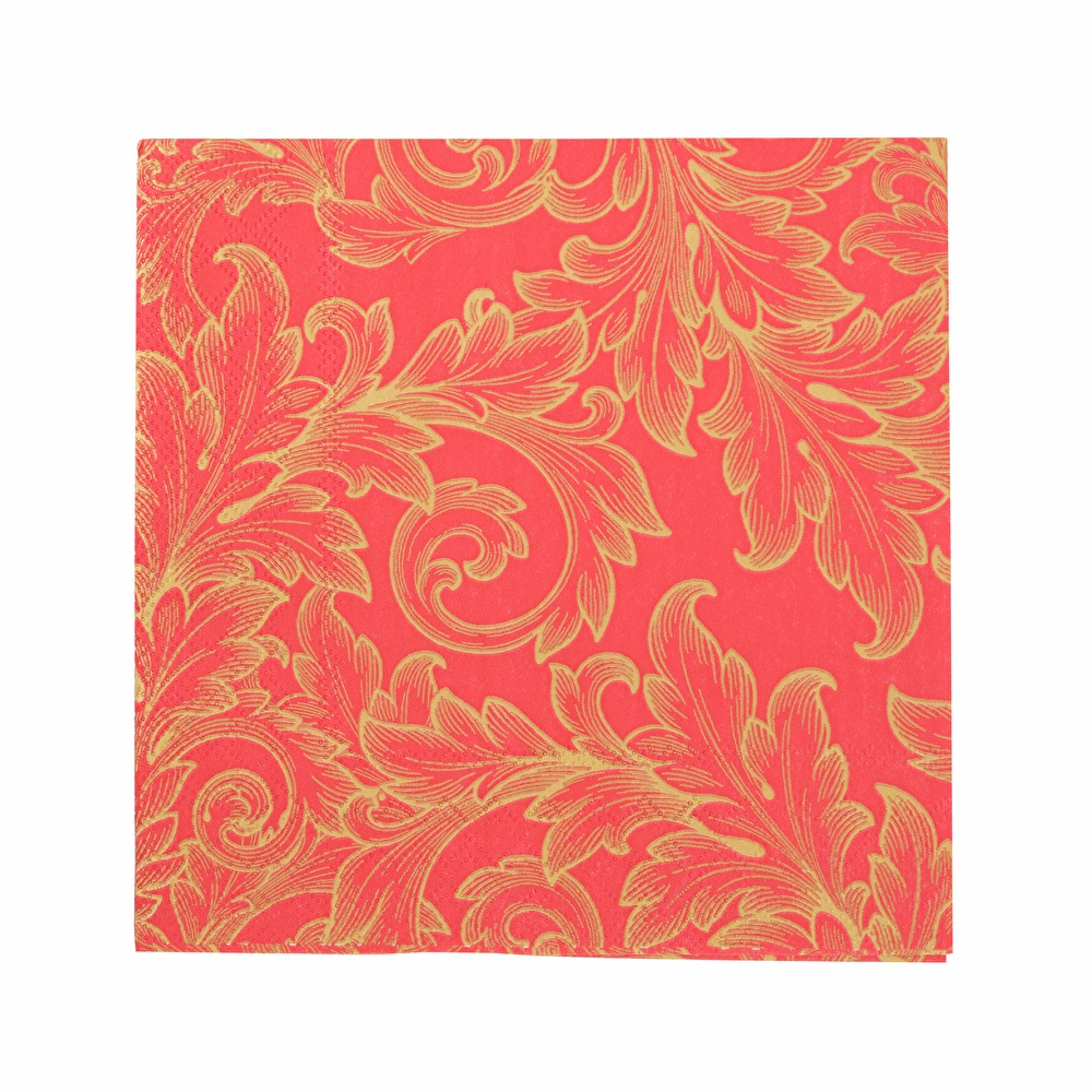 Karaca Home New Year Baroque Gold-Red 20'li Kağıt Peçete görseli 1