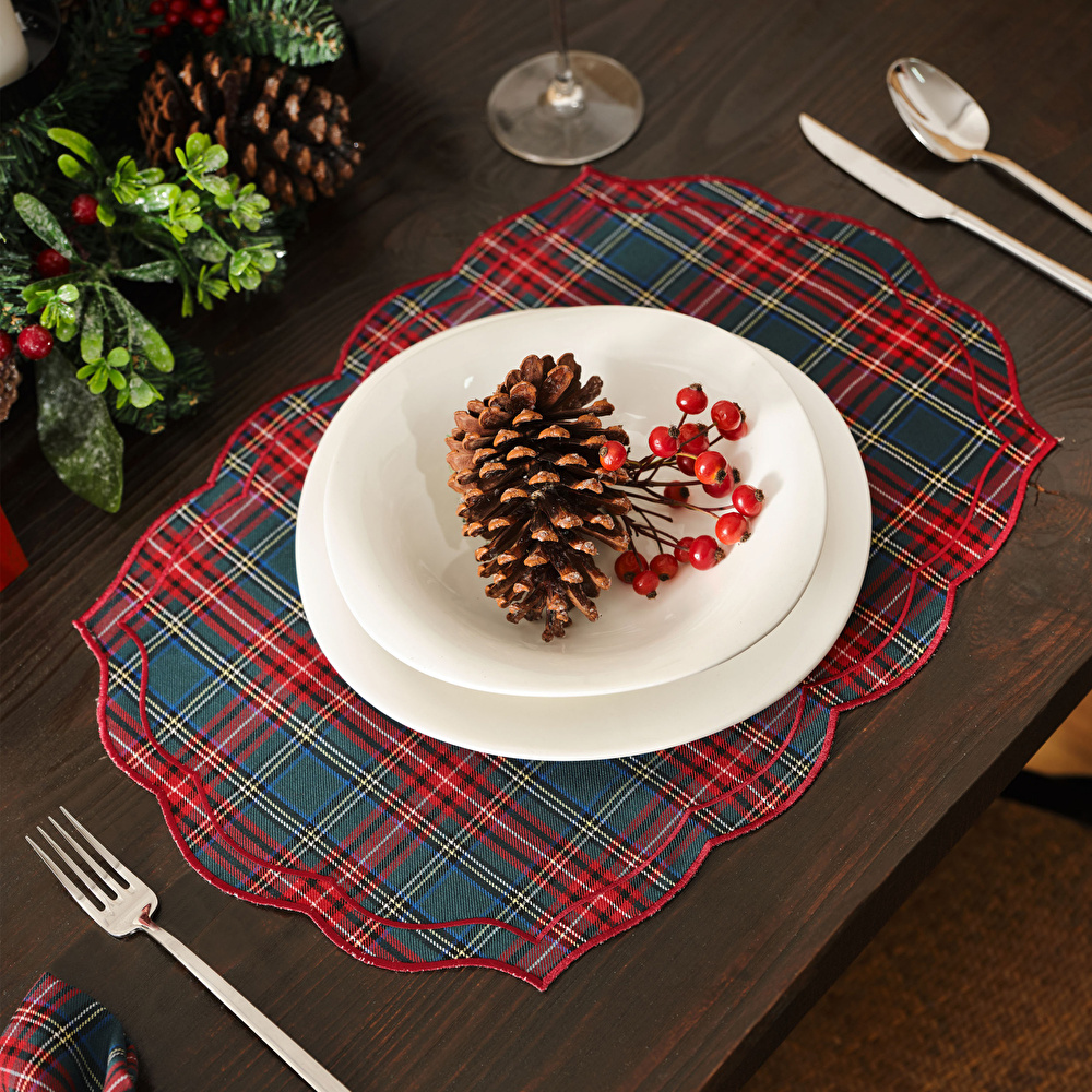 Karaca Home Pinecone 2'li Ekose Kumaş Amerikan Servis görseli 1