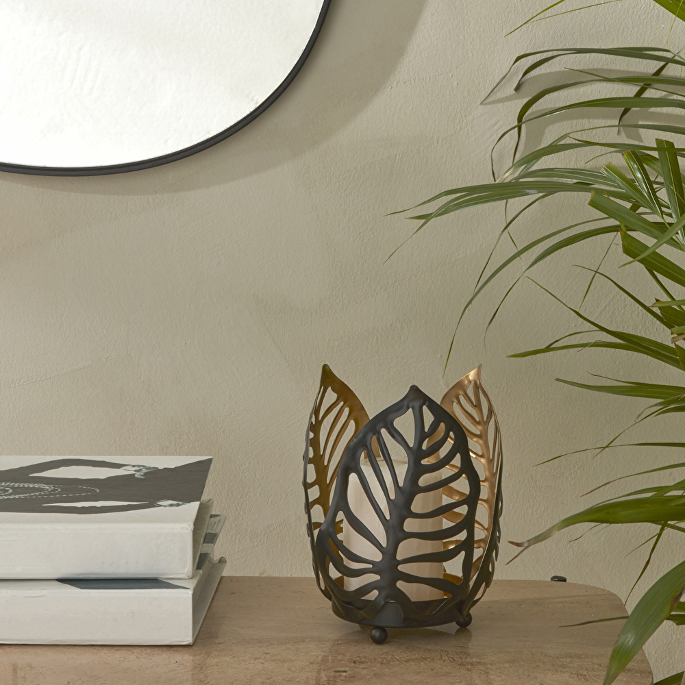 Karaca Home Timber Mumluk 12x12x15 cm Metal görseli 1