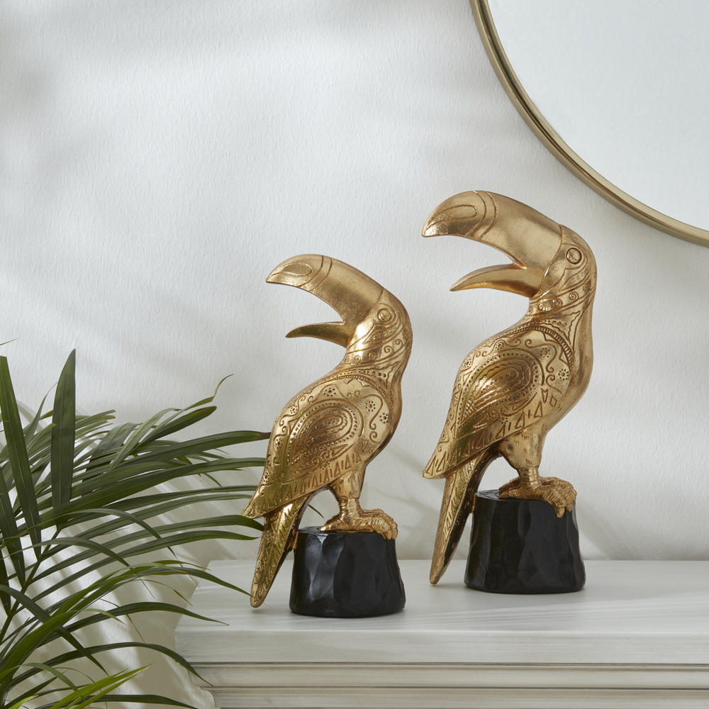Karaca Home Toucan Biblo 14.5x9.5x30.5 cm Gold görseli 2