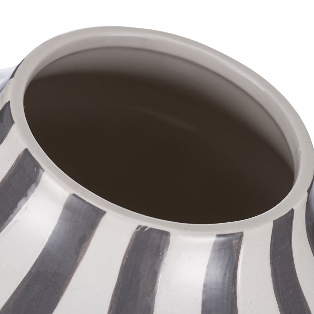 Karaca Home Bevel Dekoratif Vazo Gri 13x20 Cm görseli 3