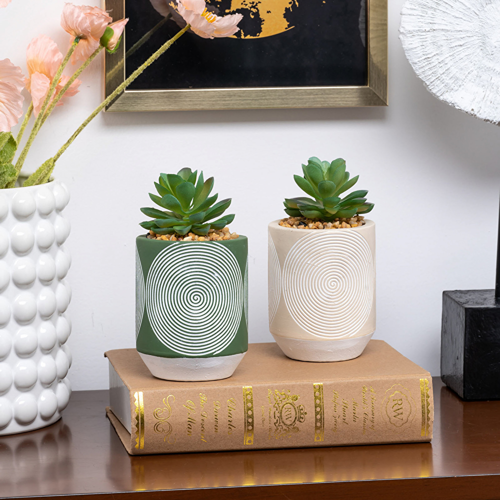 Karaca Home Woods Yapay Çiçek Yeşil  görseli 2