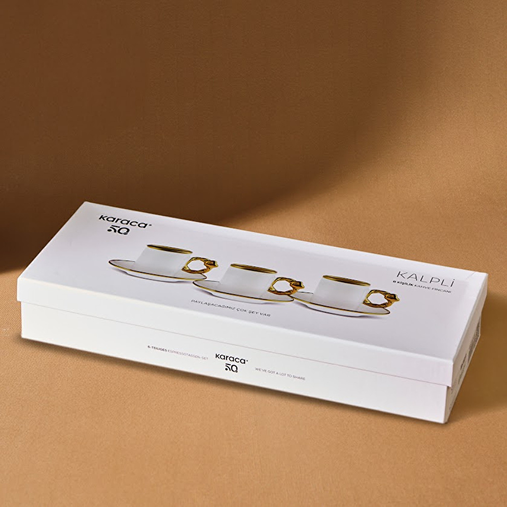 Karaca Kalpli 6 Kişilik Kahve Fincan Takımı 80 ml thumbnail 6