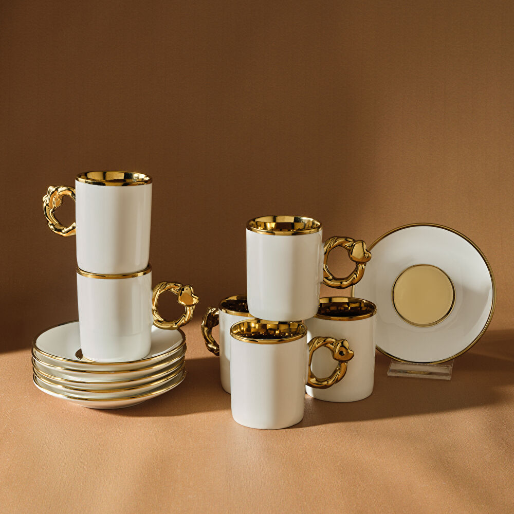 Karaca Kalpli 6 Kişilik Kahve Fincan Takımı 80 ml