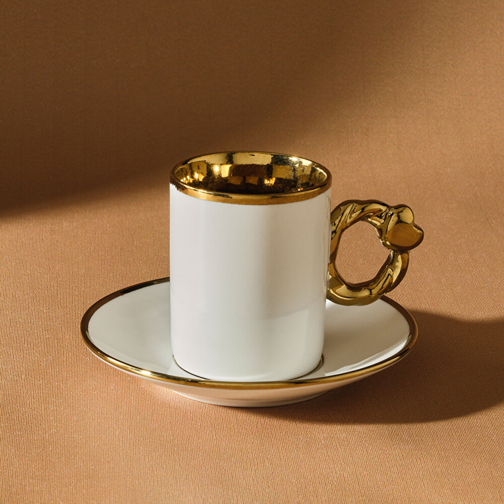 Karaca Kalpli 6 Kişilik Kahve Fincan Takımı 80 ml thumbnail 3