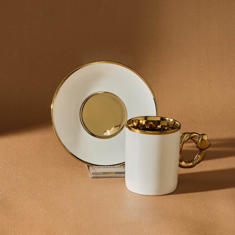 Karaca Kalpli 6 Kişilik Kahve Fincan Takımı 80 ml thumbnail 4