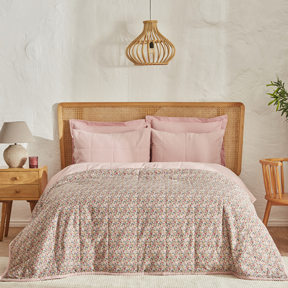 Karaca Home Anna Çift Kişilik Müslin Summer Comfort Pudra görseli 2