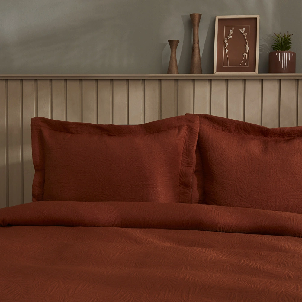 Karaca Home Mocha Çift Kişilik Yatak Örtüsü Terracotta | Karaca