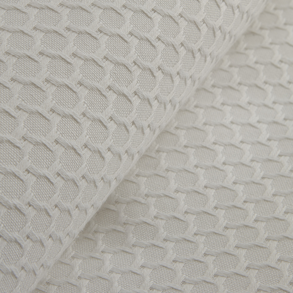 Karaca Home Doğasever Lorena Bambu Tek Kişilik Jakar Pike 160x230 cm Beyaz görseli 3