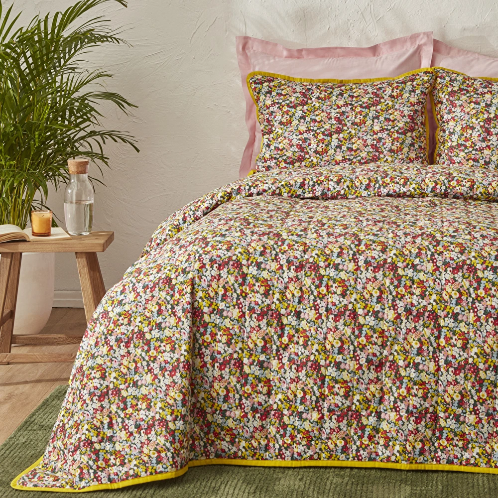 Karaca Home Solfy Çift Kişilik Yatak Örtüsü Kırmızı görseli 3