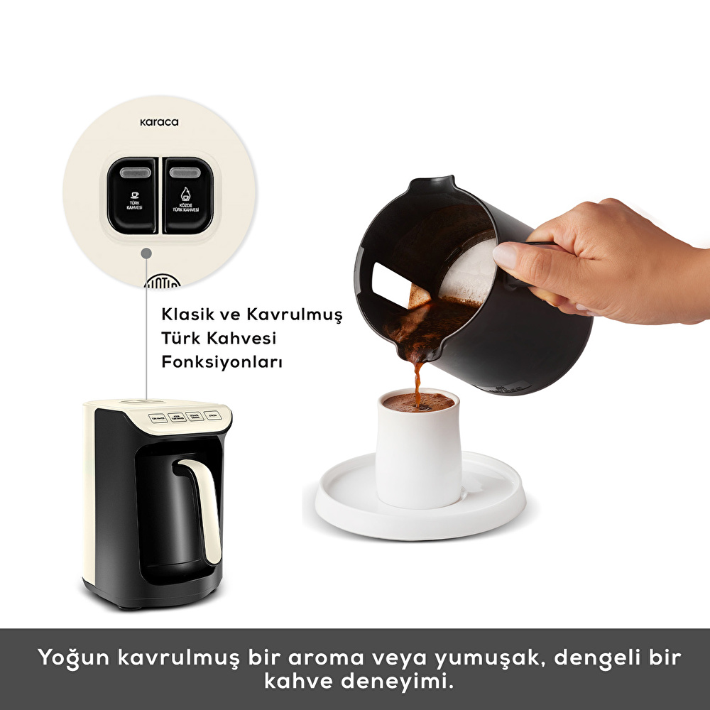 Karaca Hatır Köz Türk Kahve Makinesi Soft Cream görseli 8