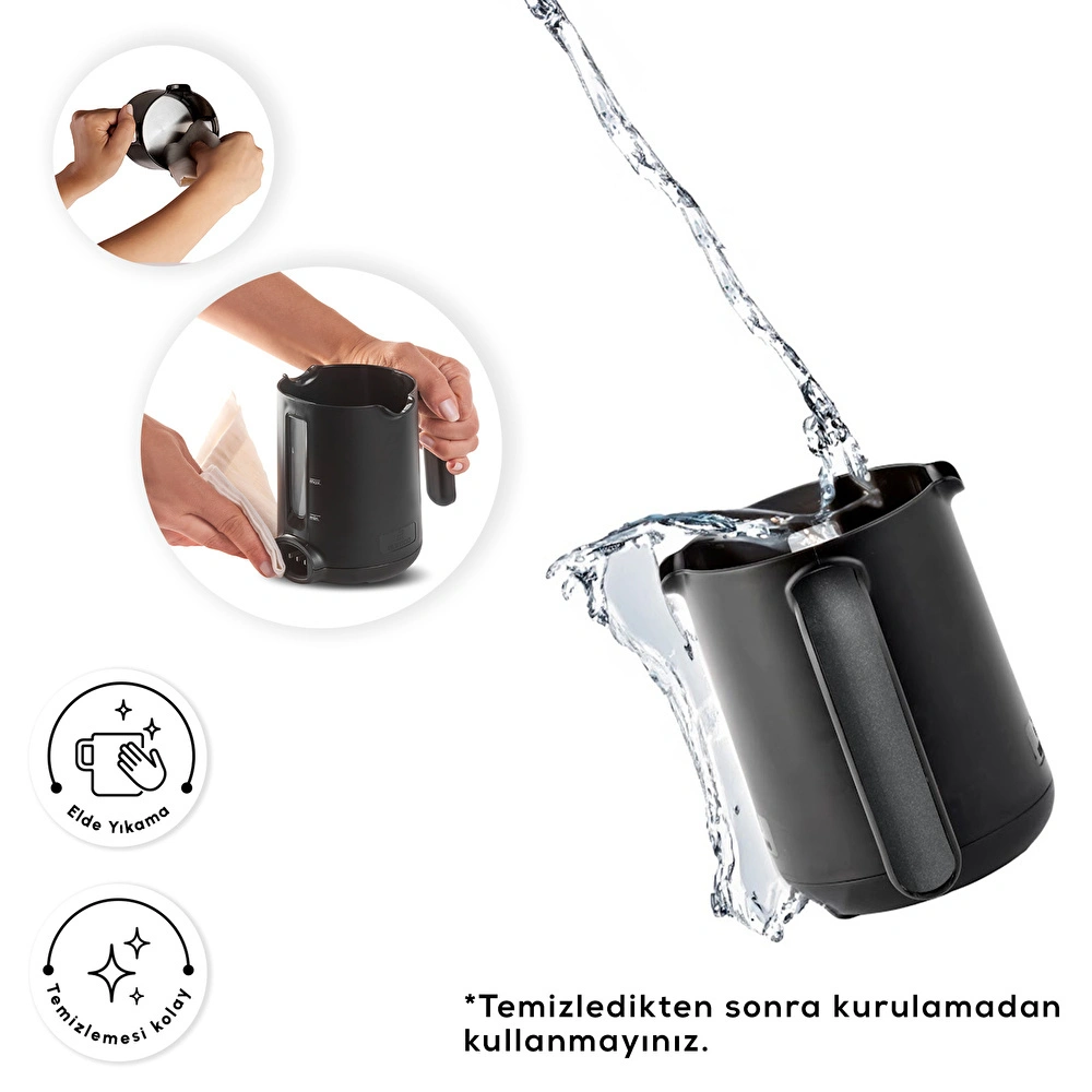 Karaca Hatır Köz Türk Kahve Makinesi Shiny Black görseli 11