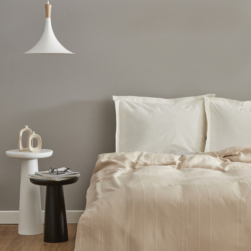 Karaca Home Sofie Çift Kişilik Pike Bej görseli 2